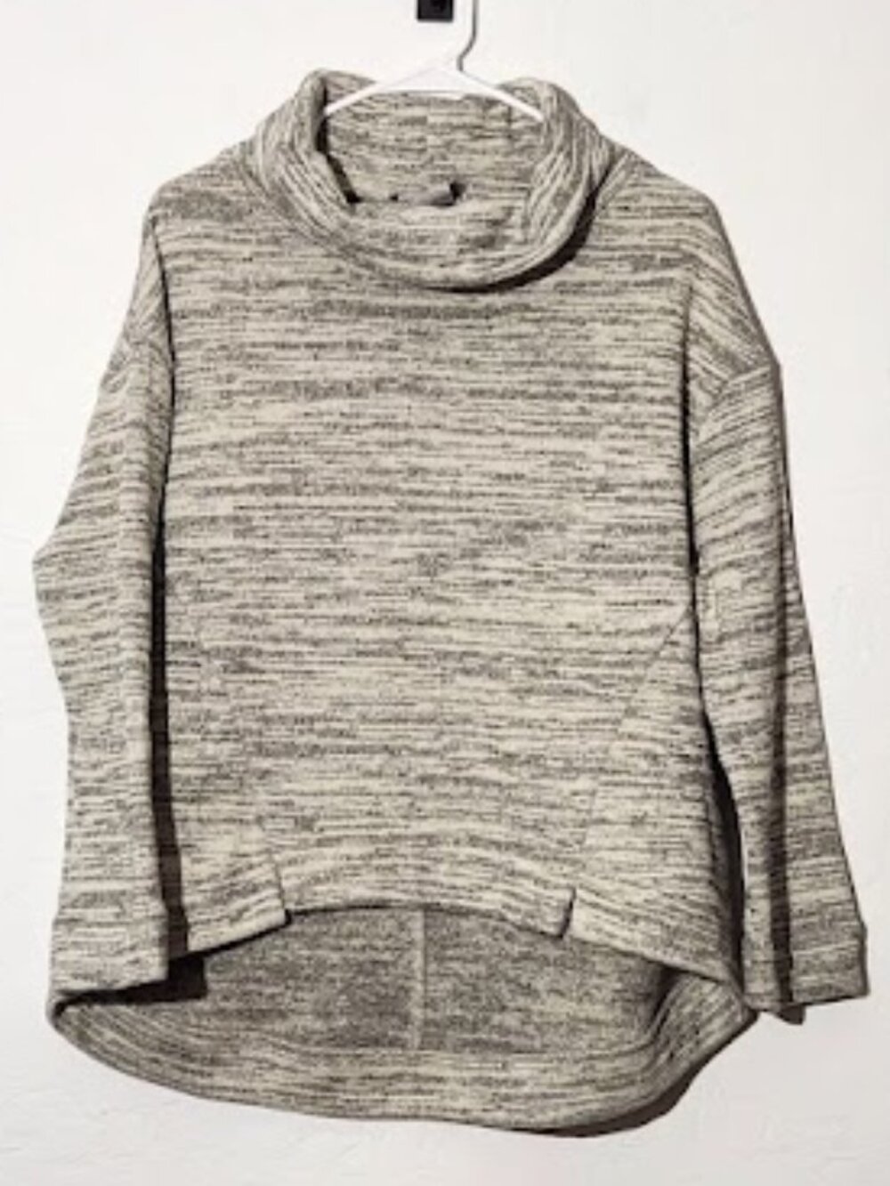 Saturday Sunday Women's Cowl Neck Sweater Heather Gray Size Medium